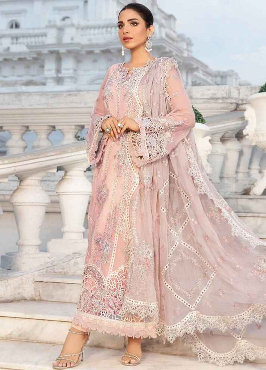 Embroidered Chiffon 3 Piece Unstitched Suit D1641 MBC-MPC-24-106 - Party Wear